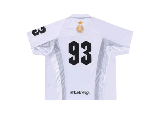 BAPE White Multi Logo Soccer Shorts + Jersey Set