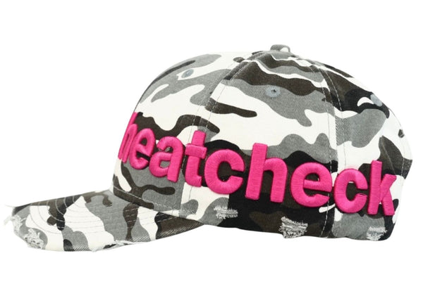 Aged Bootlegged 6 Pannel Trucker Snow Camo