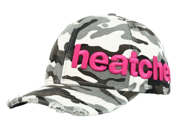 Aged Bootlegged 6 Pannel Trucker Snow Camo