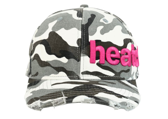 Aged Bootlegged 6 Pannel Trucker Snow Camo