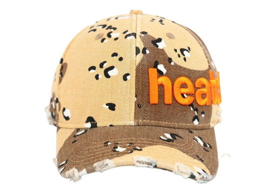 Aged Bootlegged 6 Pannel Trucker Sand Camo